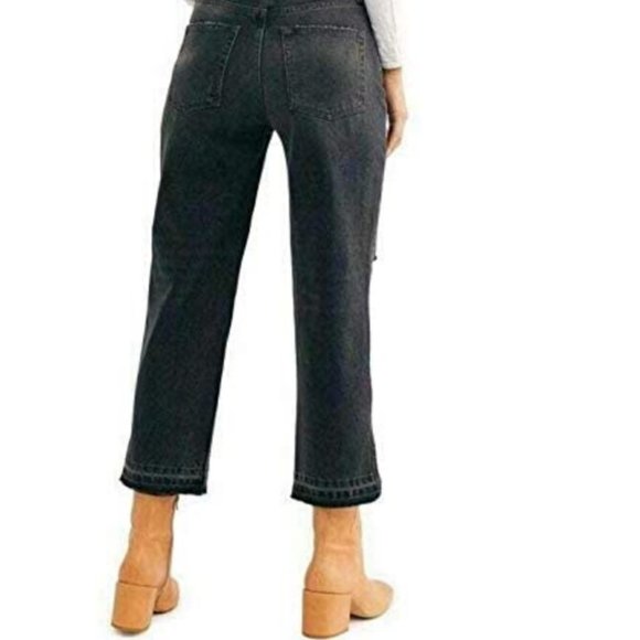 Free People We The Free black cropped jeans - Picture 2 of 5